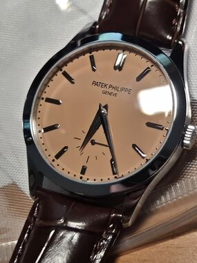 Patek Philippe Genève Salmon Dial Dress Watch 6119G-001 SuperRep